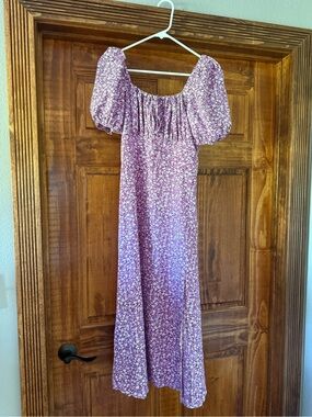 TILT Purple and White Floral Dress
